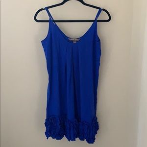 Charlie jade royal blue satin dress